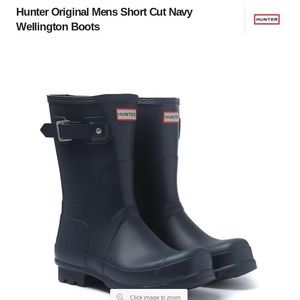 Hunters Navy Size 9 Rainboots